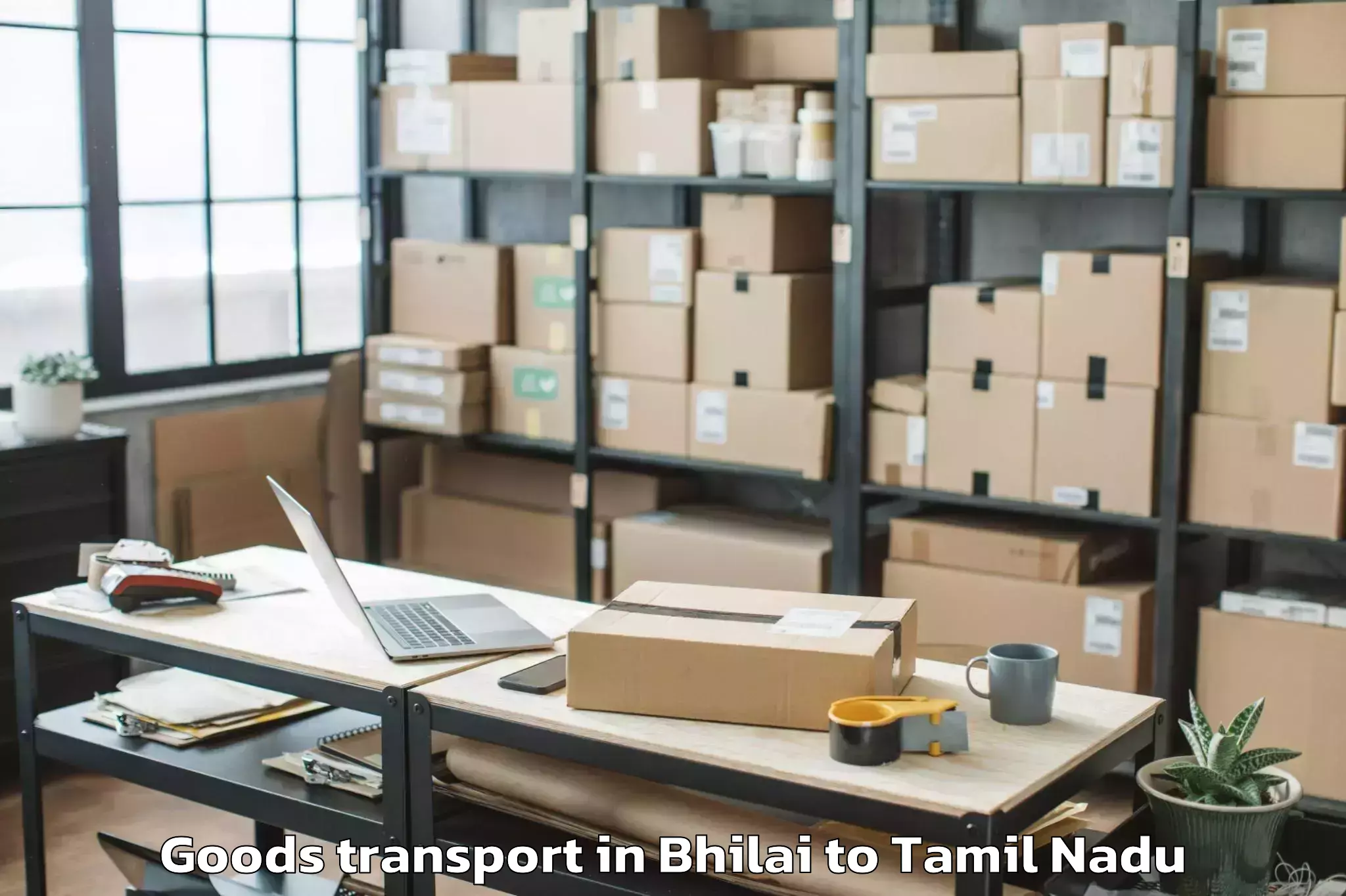 Trusted Bhilai to Kattumannarkoil Goods Transport